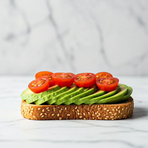Avocado toast as part of a skin-healthy nutrition guide